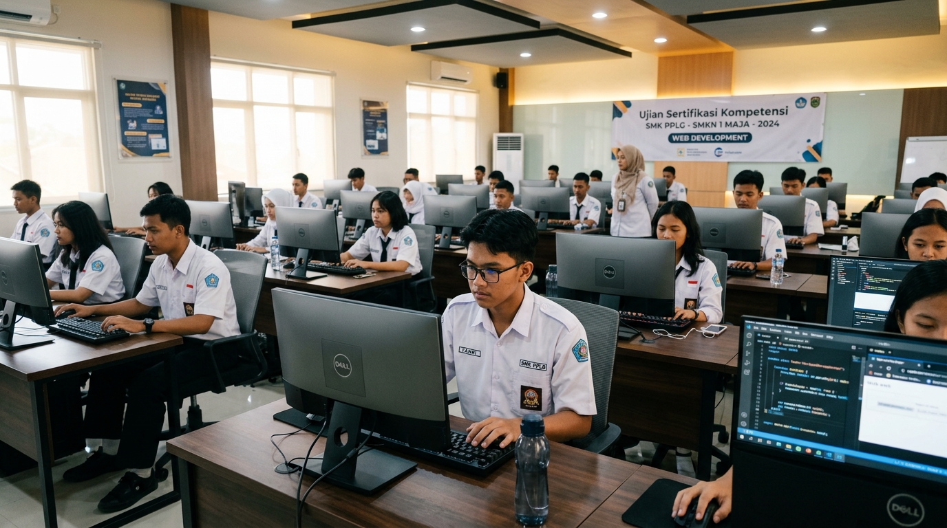 Sertifikasi Kompetensi Siswa Konsentrasi Keahlian PPLG SMKN 1 Maja Tahun 2026