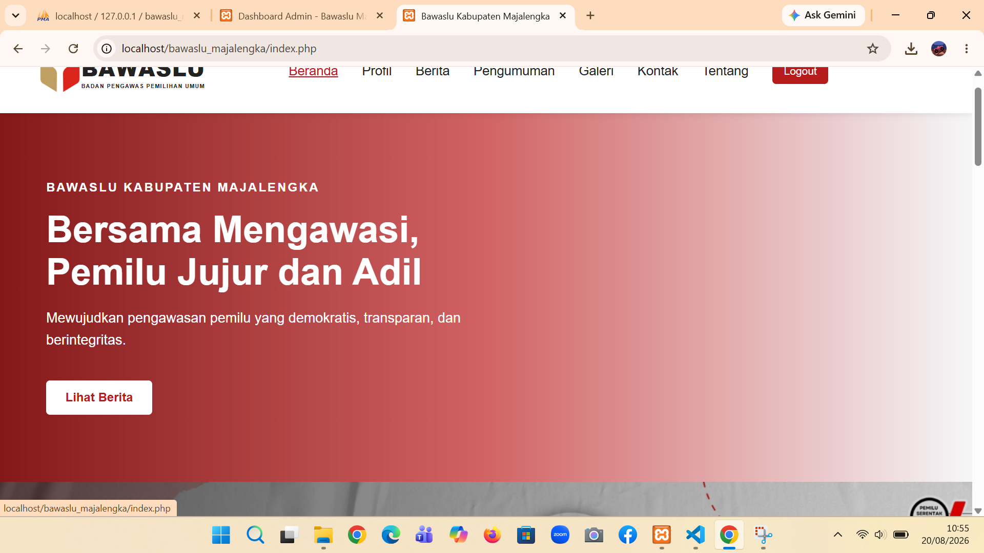 Portal Web Portfolio Interactive & Showcase Karya Siswa PPLG