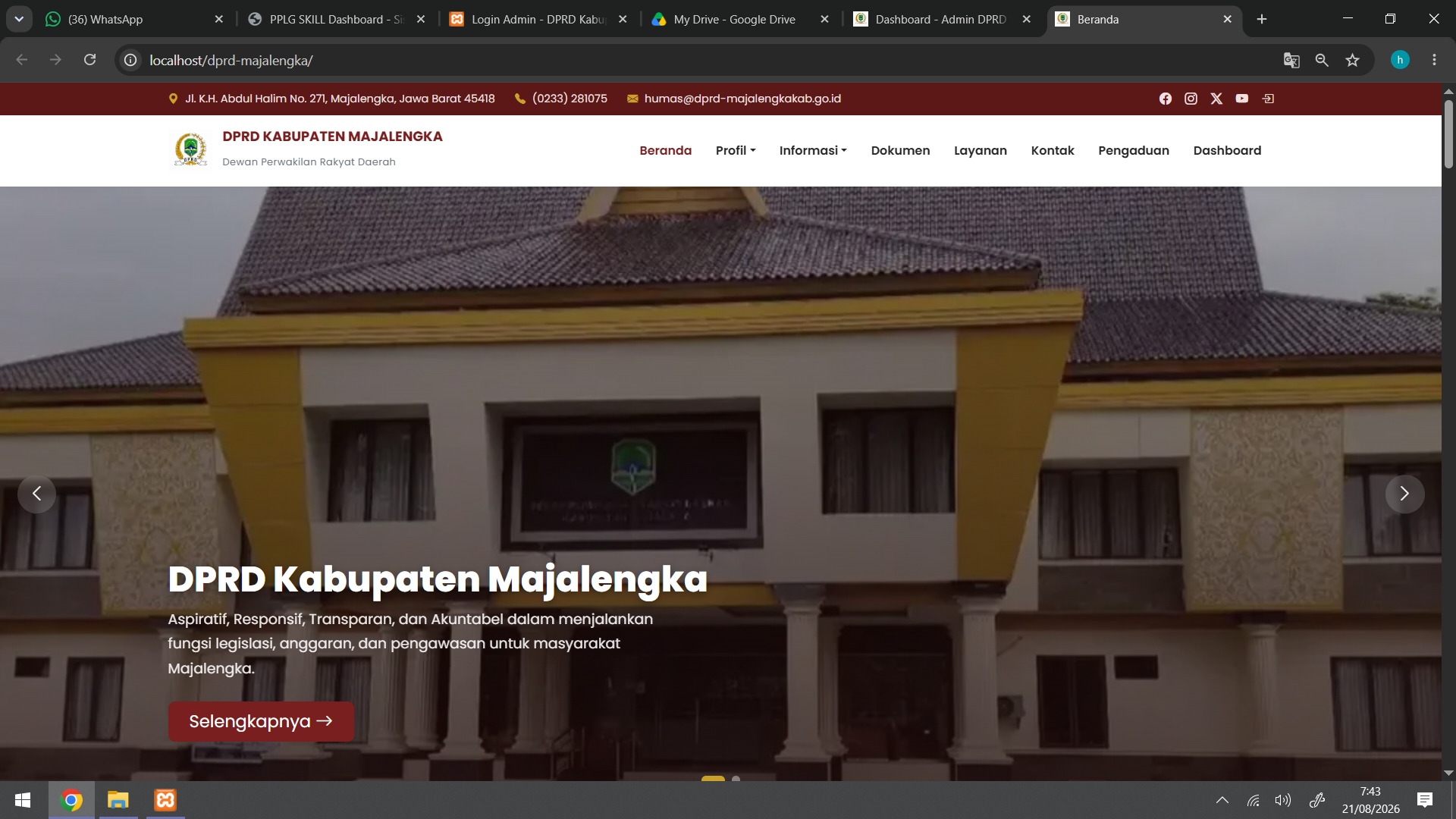 Sistem Informasi Pengelolaan Kas Kelas & Tabungan Siswa