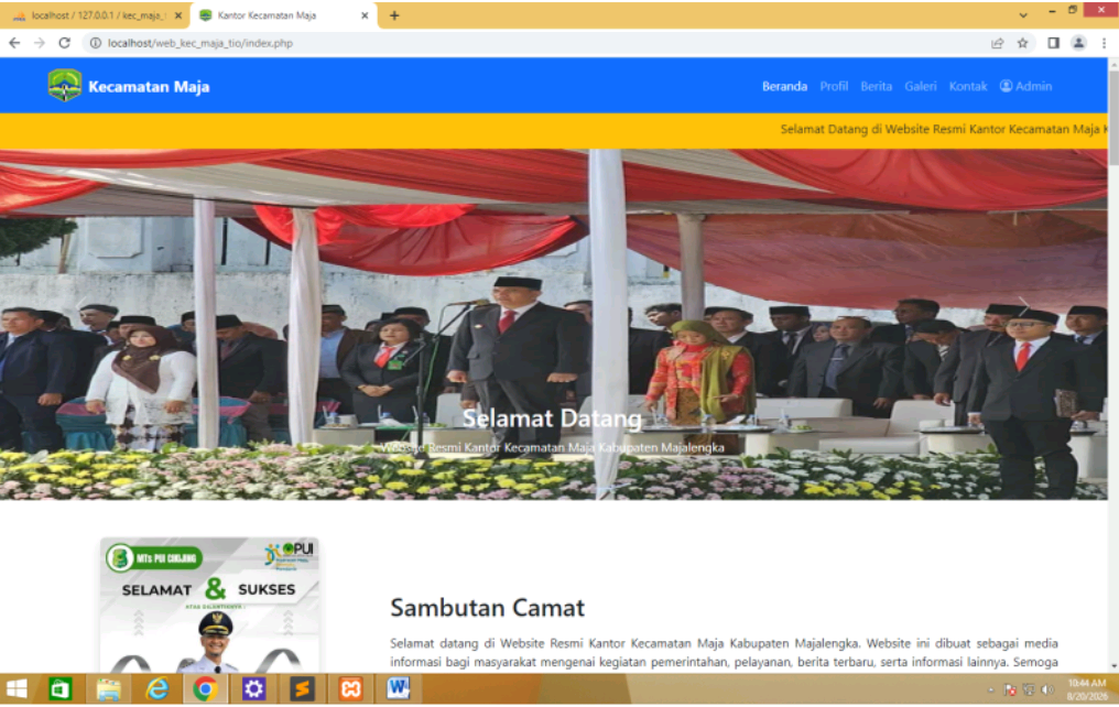 Website kec. Maja