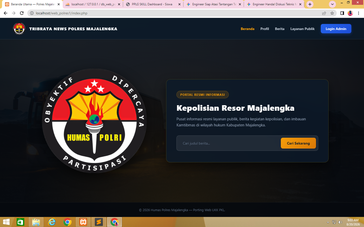 Sistem Layanan Pengaduan & Aspirasi Siswa Online (SILAS)